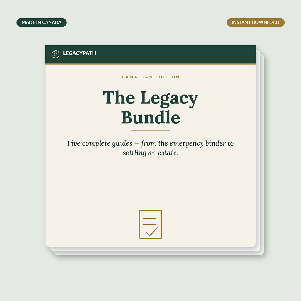 LegacyPath The Legacy Bundle printable Canadian guide bundle cover