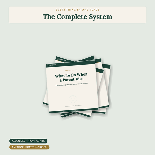 LegacyPath Complete Family Preparedness System printable Canadian guide cover