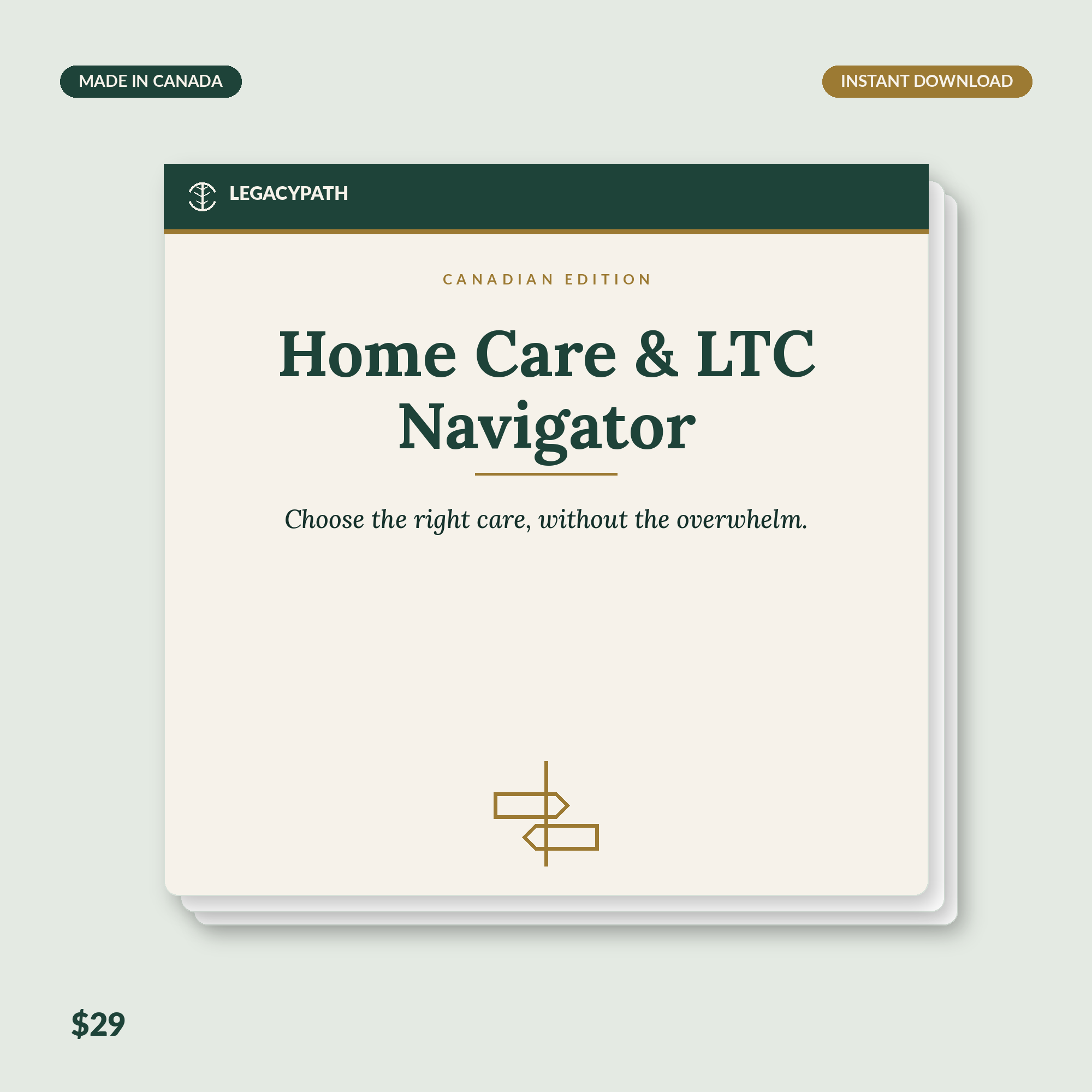 LegacyPath Home Care and Long-Term Care Navigator printable Canadian guide cover