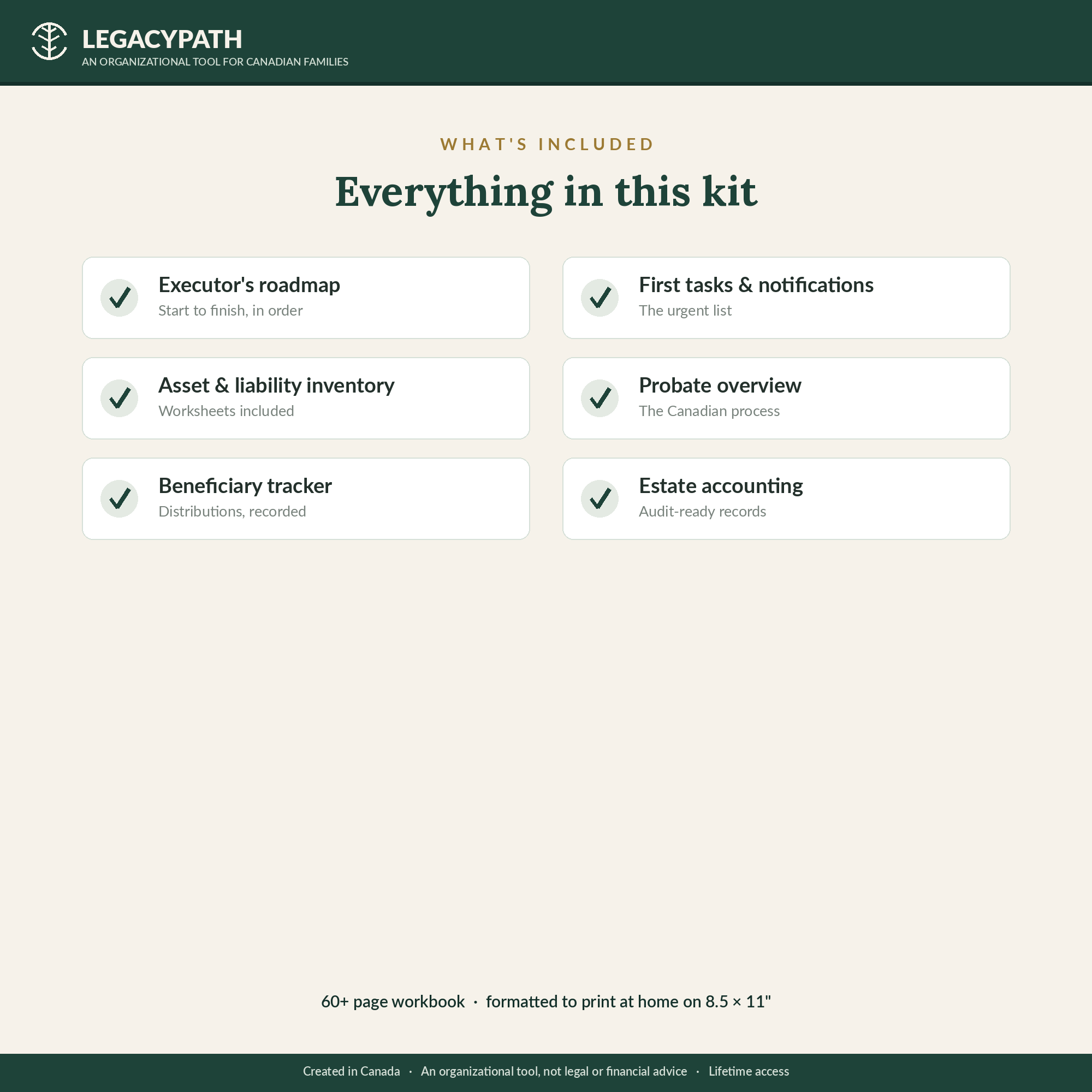 Executor's Workbook