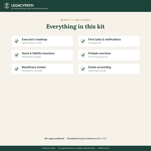 Executor's Workbook