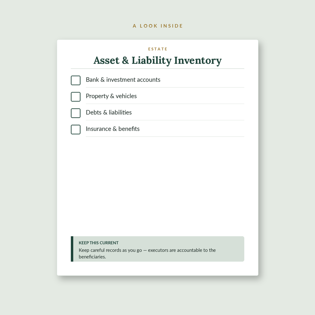 Executor's Workbook