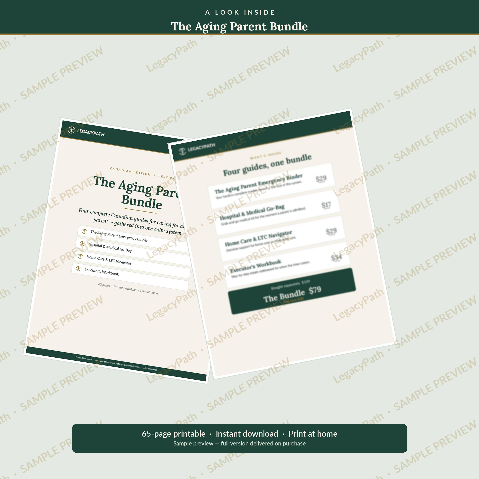 Aging Parent Caregiver Bundle